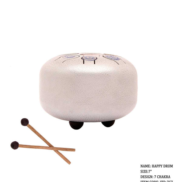 Happy drum (steel tongue) 7 CHAKRAS approx. 7" - Candle Queen Candles