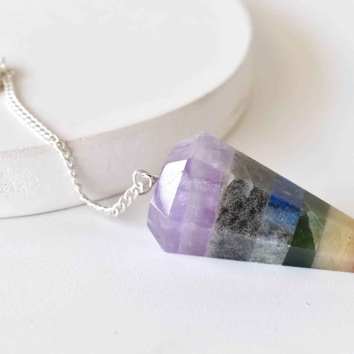 Dowsing Pendulum | Chakra Pendulum | Faceted Pendulums: Faceted - Candle Queen Candles