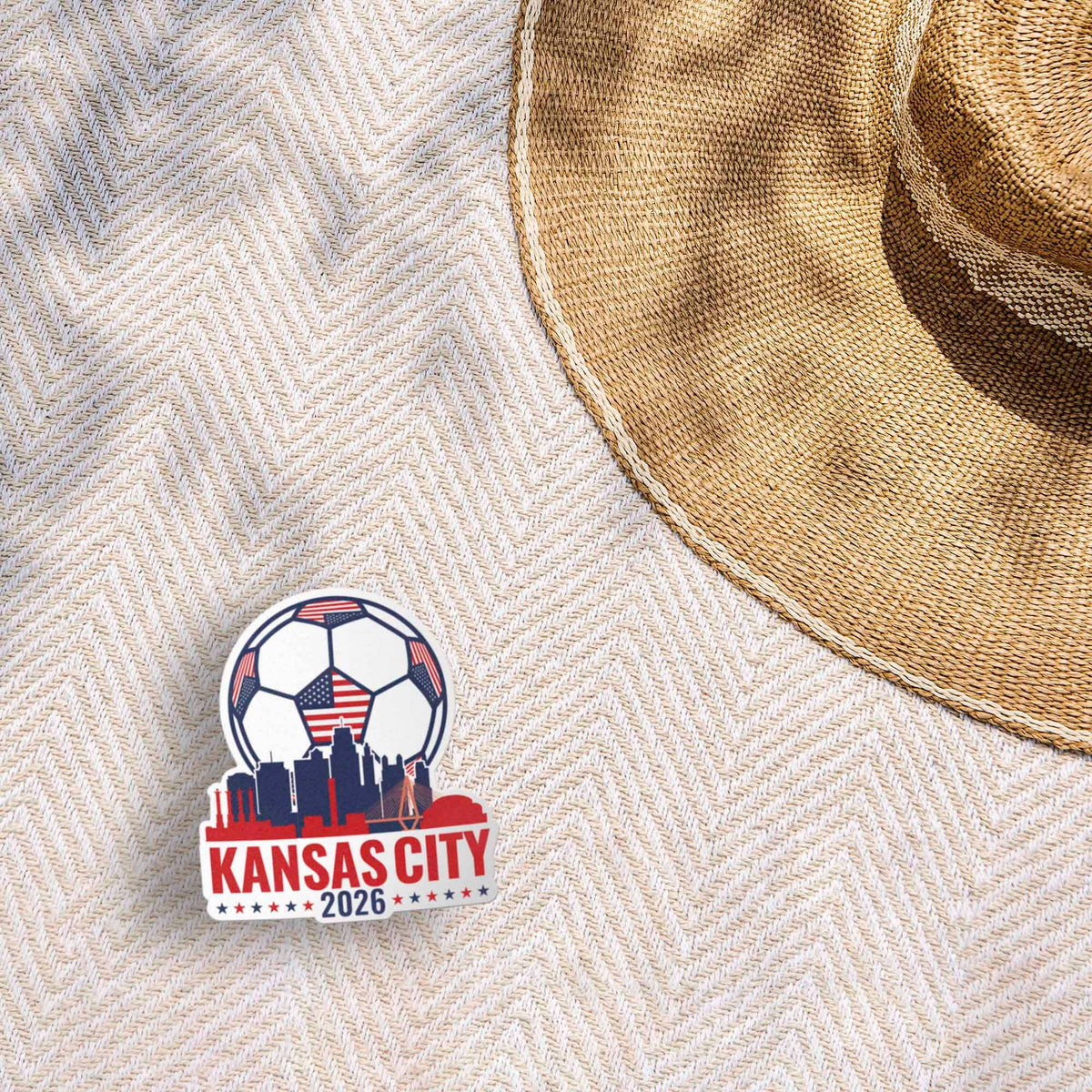 Kansas City Missouri USA Soccer Sticker - KCMO Sports Decal: Small - 2.75" Laptop Decal