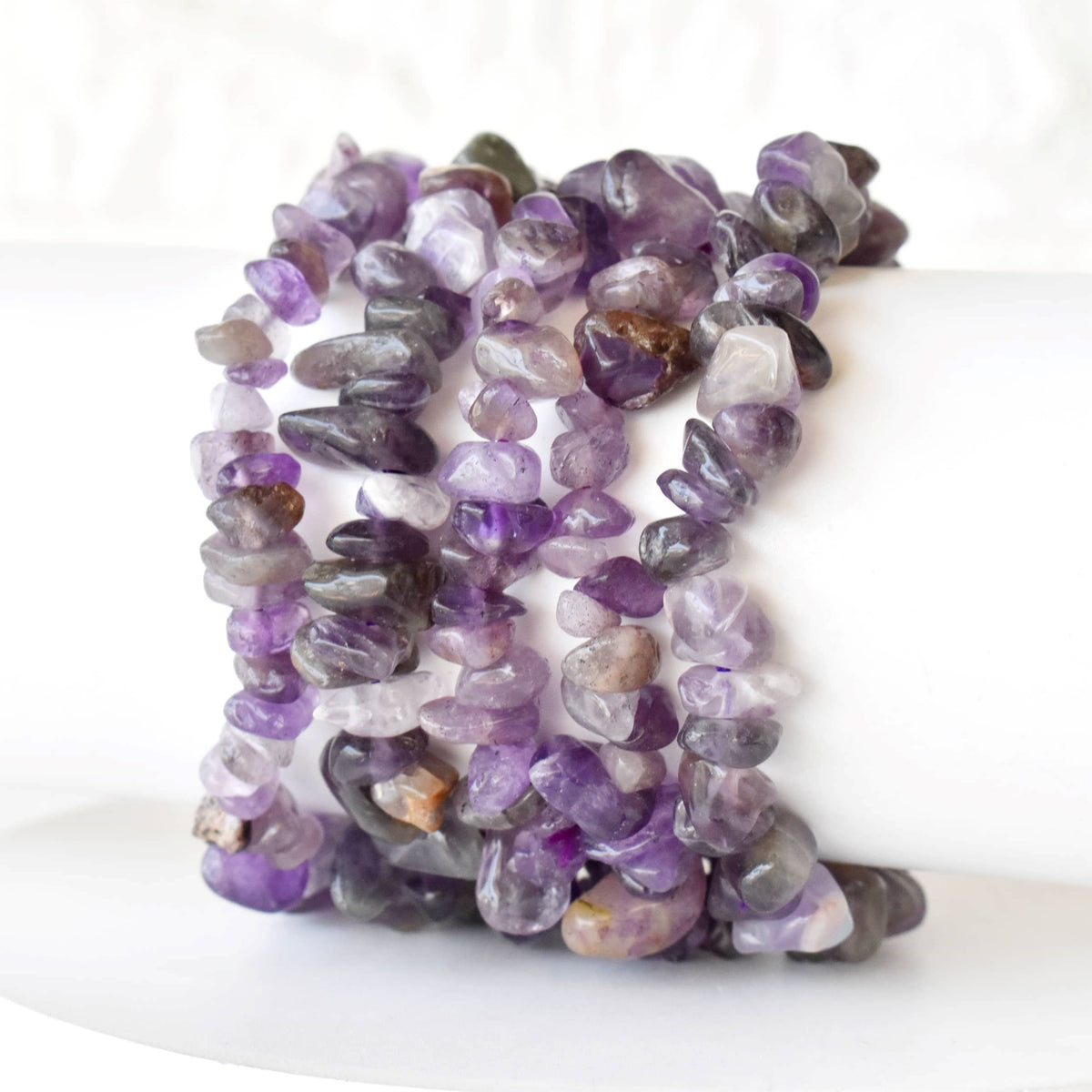 Healing Stones | Amethyst | Chip Bracelet |Spiritual Jewelry - Candle Queen Candles