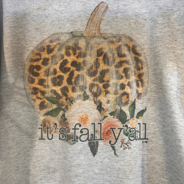 It’s Fall Y’all Cheetah Pumpkin Sweatshirt