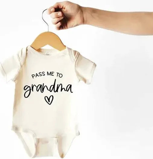 Pass Me To Grandma Baby Onesie
