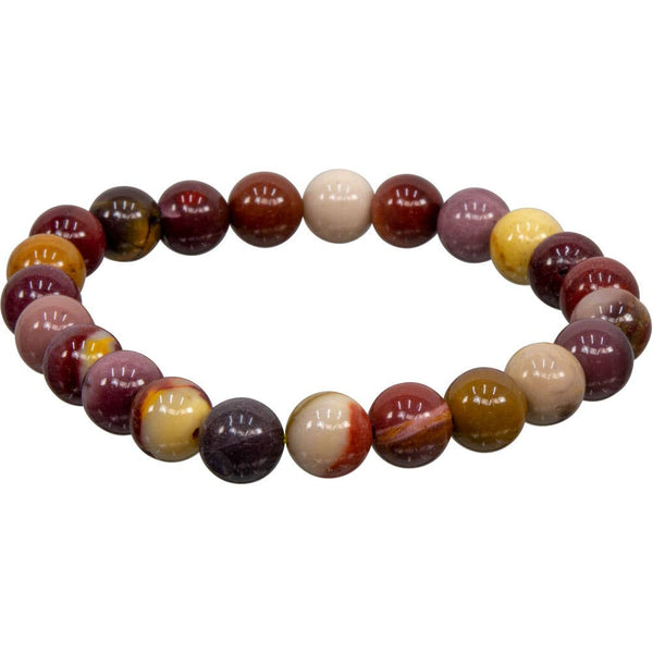 Elastic Bracelet Round Beads - Mookaite