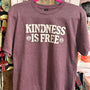 Kindness Is Free Graphic Tee: Heather Maroon