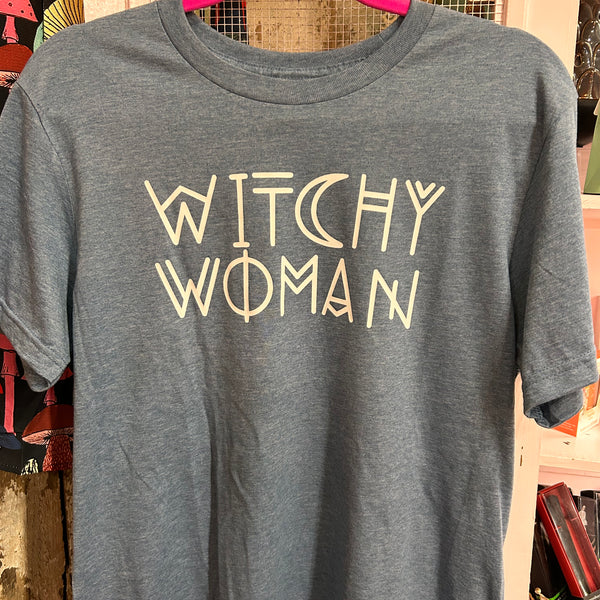 Witchy Woman Graphic Tee: Heather Indigo