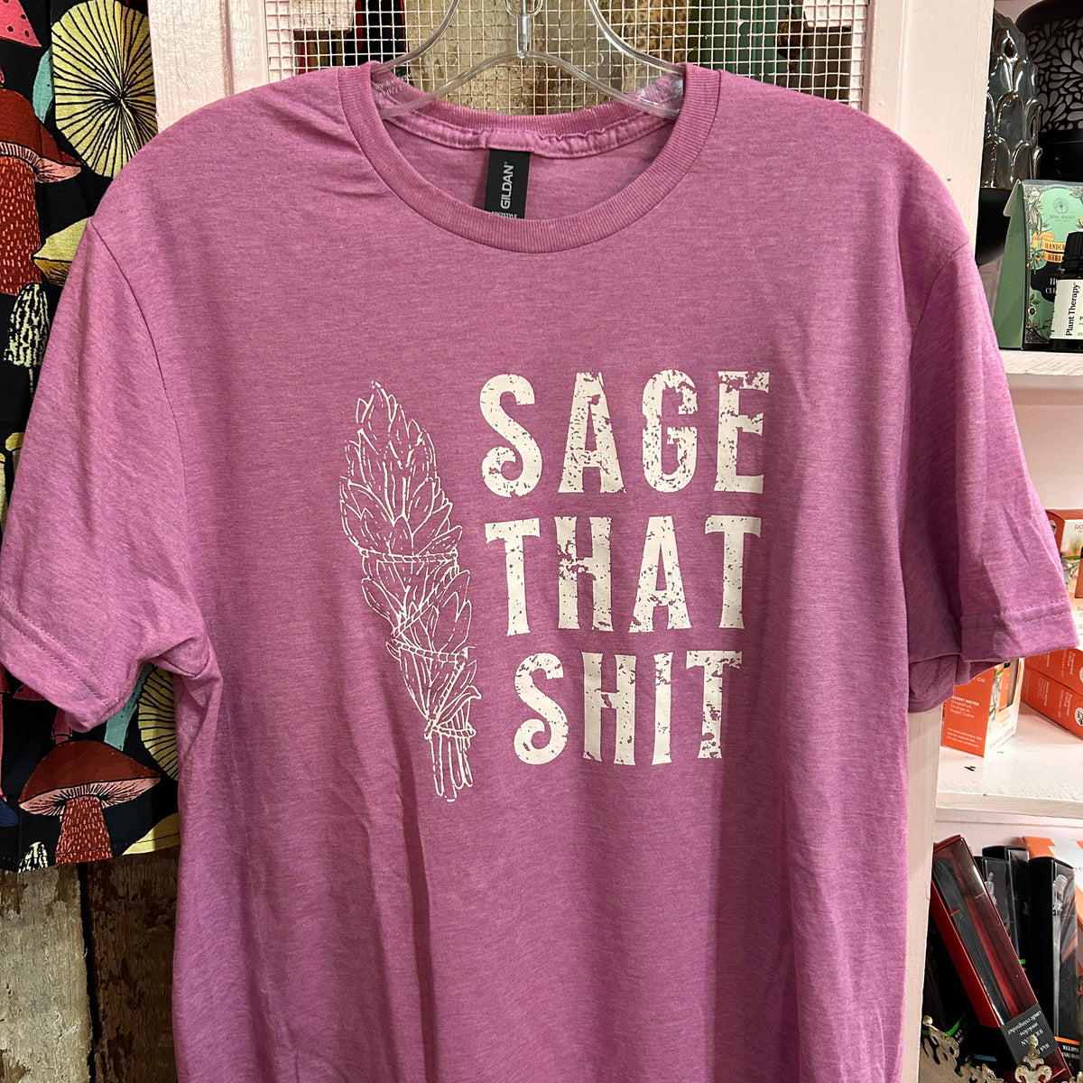 Sage That Sh*t Graphic Tee: Heather Orchid