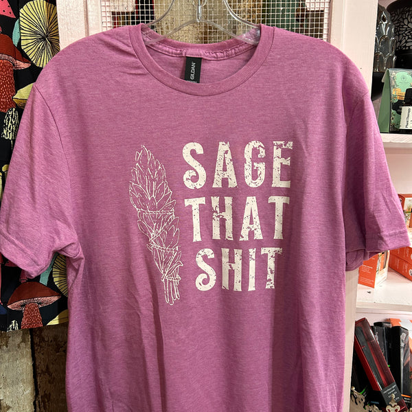 Sage That Sh*t Graphic Tee: Heather Orchid