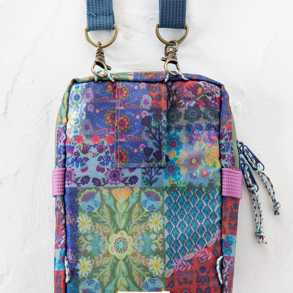 8-1 Crossbody Bag: Blue Patchwork