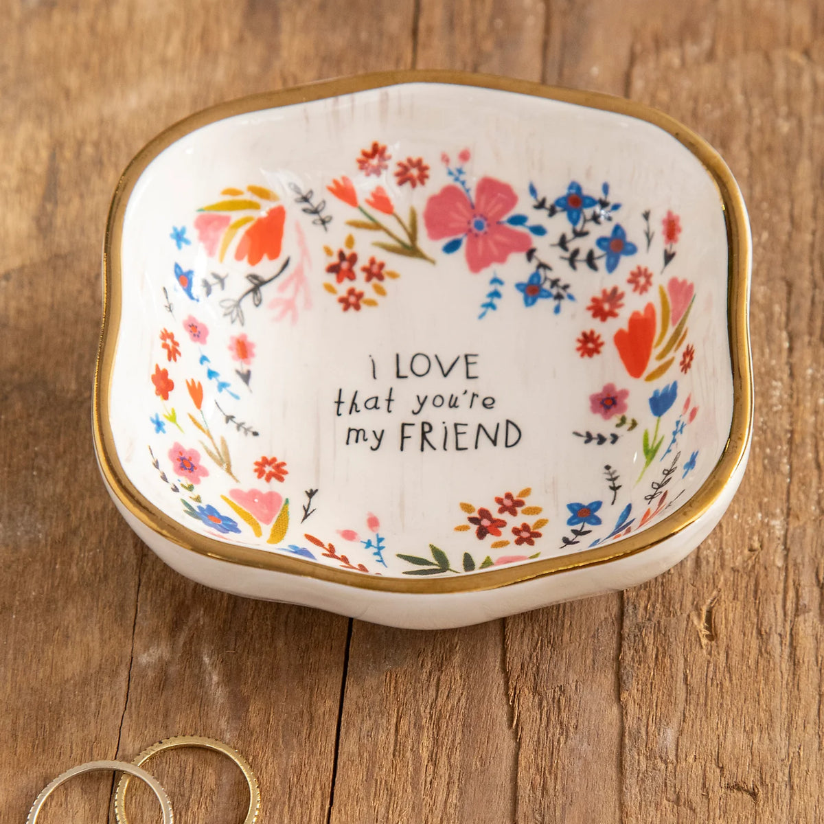 Antiqued Trinket Bowl