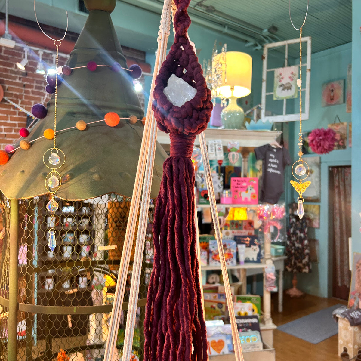 Macramé Crystal Holder