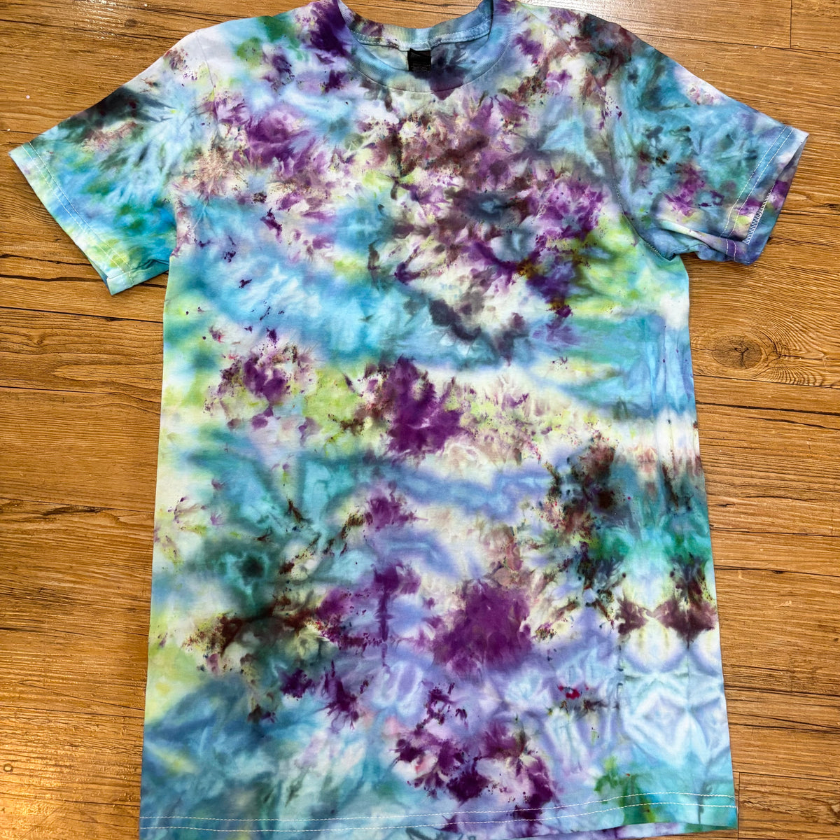 Blue Purple Tie Dye Tee