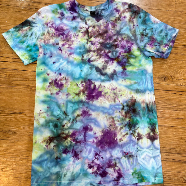 Blue Purple Tie Dye Tee