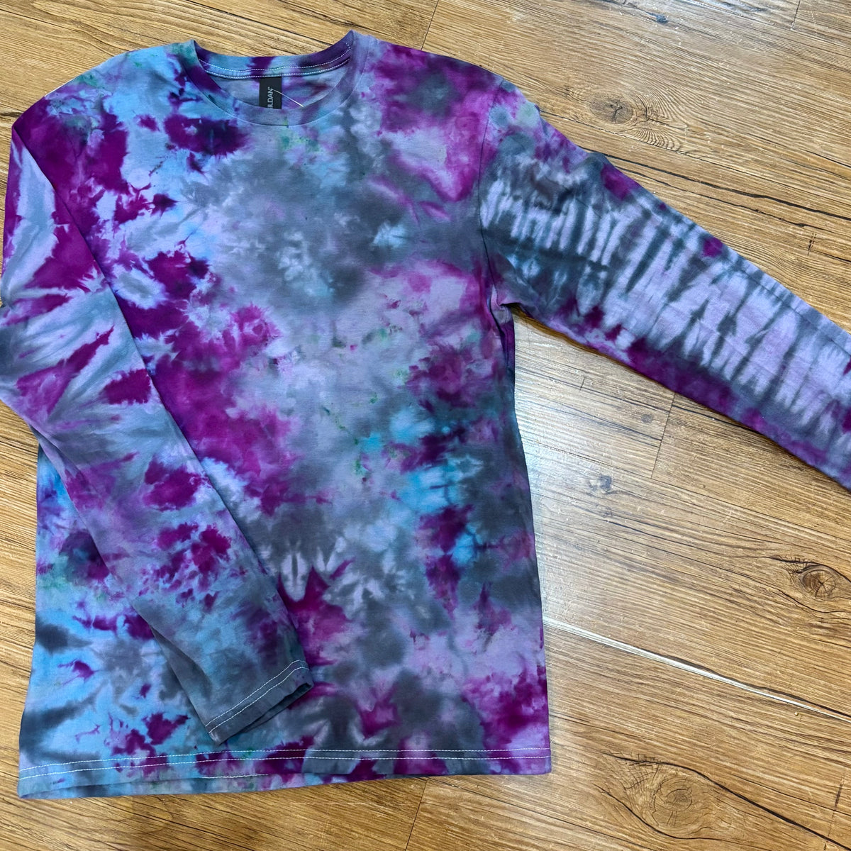 Purple Tie Dye Long Sleeve Tee