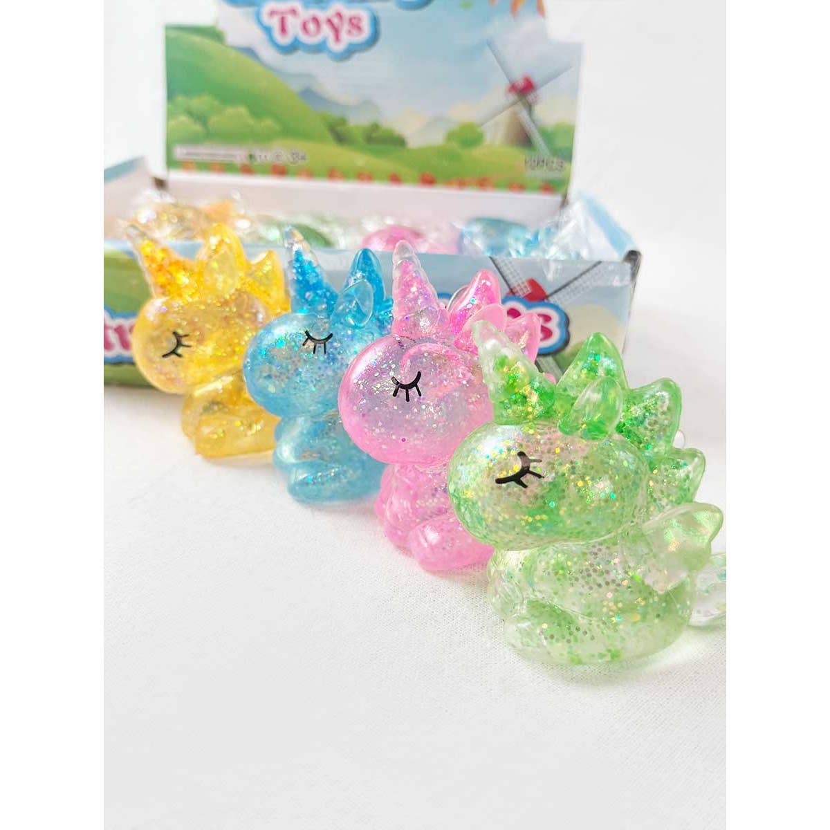 Glitter Unicorn Squishy Toy: MIX COLOR / ONE(12)