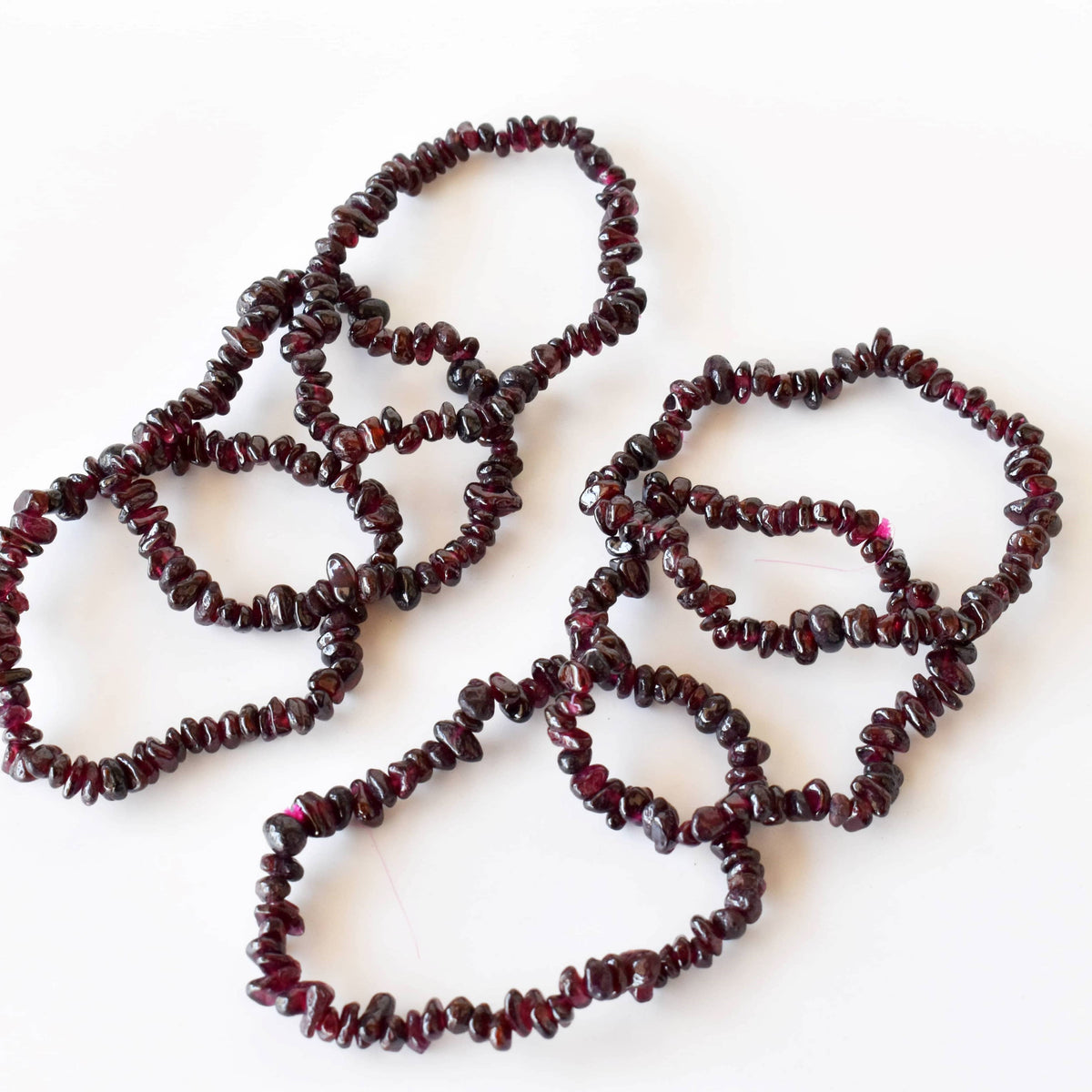 Healing Stone | Garnet | Chip Bracelet | Spiritual Jewelry - Candle Queen Candles