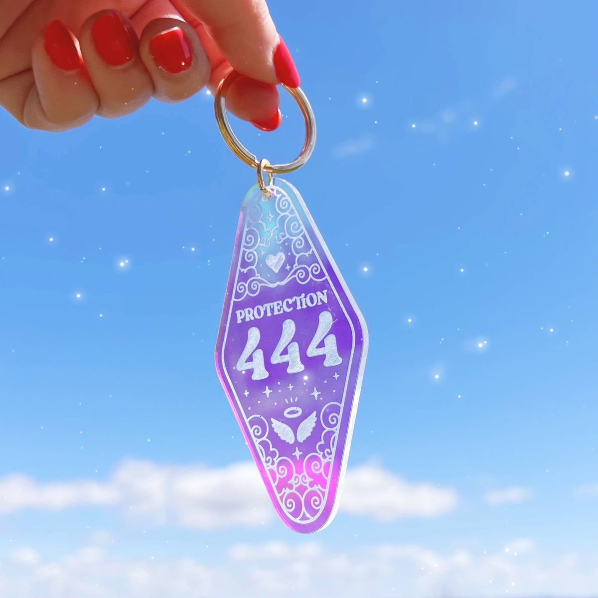 Angel Number Motel Keychain - Stocking Stuffer: 111 Manifest / Packaged (carded)
