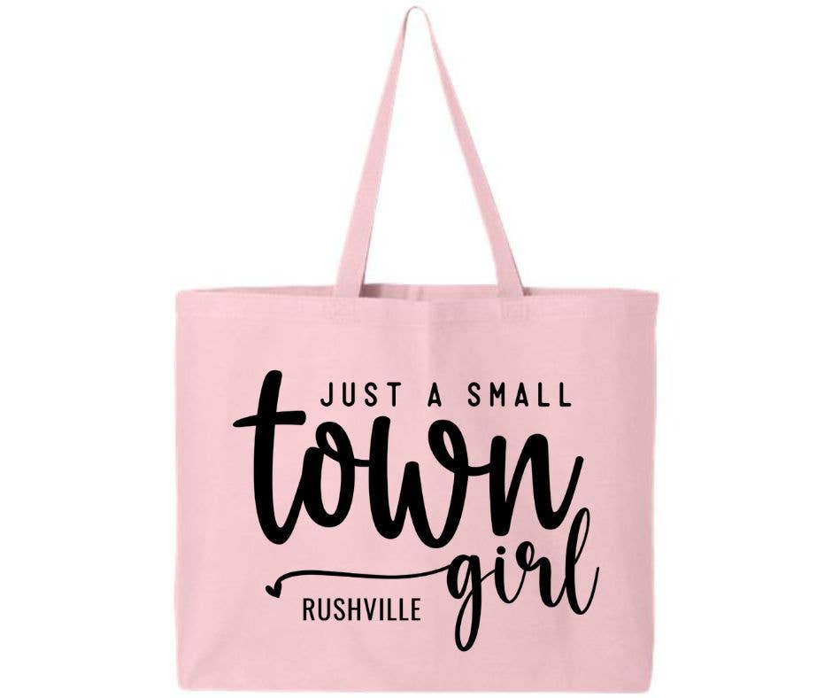 Just A Small Town Girl TOTE: Beige