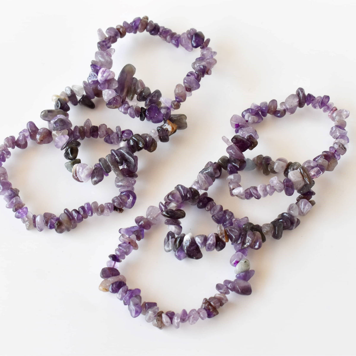 Healing Stones | Amethyst | Chip Bracelet |Spiritual Jewelry - Candle Queen Candles