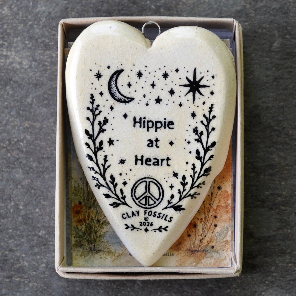 Hippie at Heart, handmade USA, gift, year round keepsake