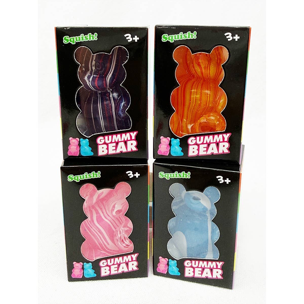 Marbled Gummy Bear Squishy Toy: MIX COLOR / ONE(12)