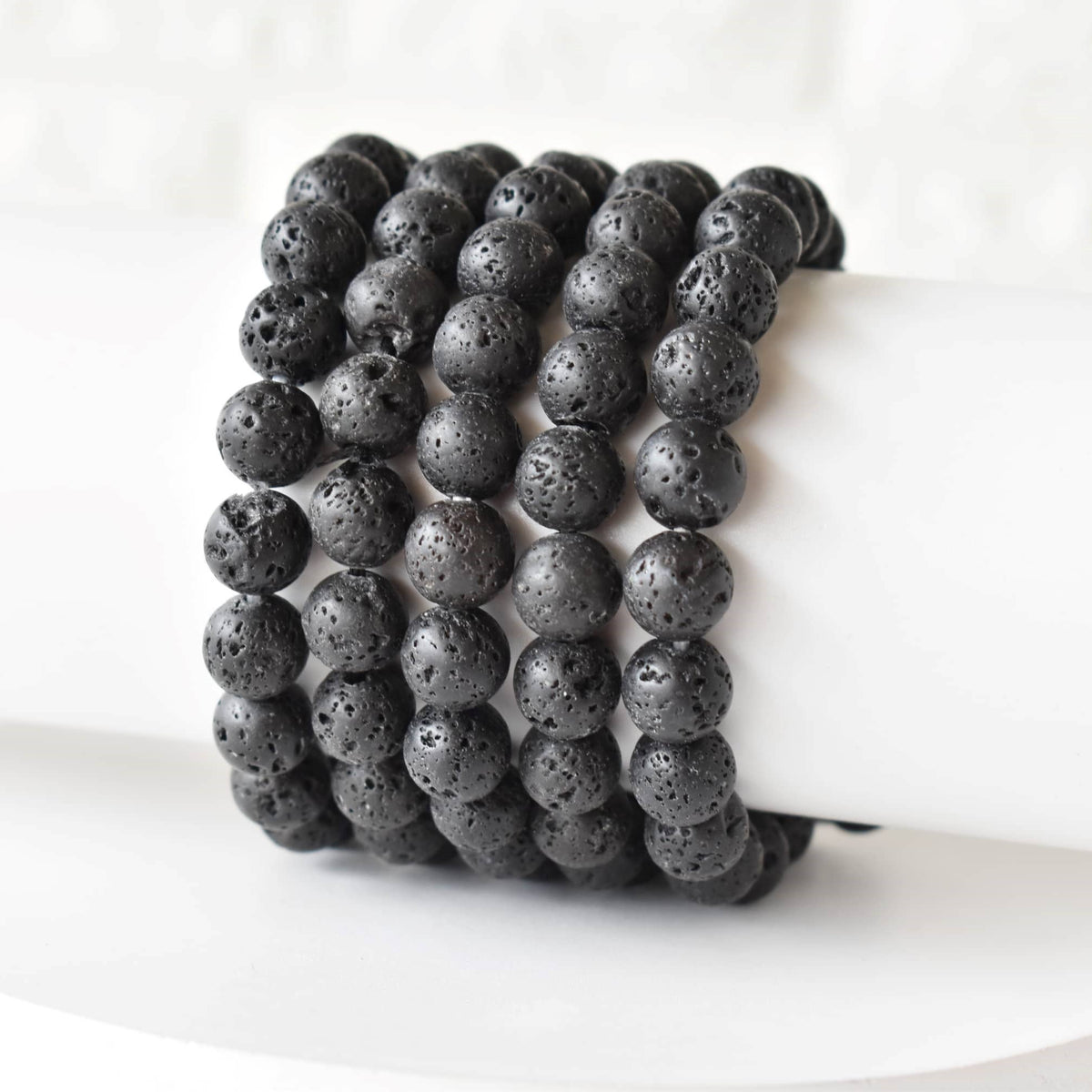 Crystal Bracelet | Lava Bracelet | Healing Gemstone Bracelet: 8mm