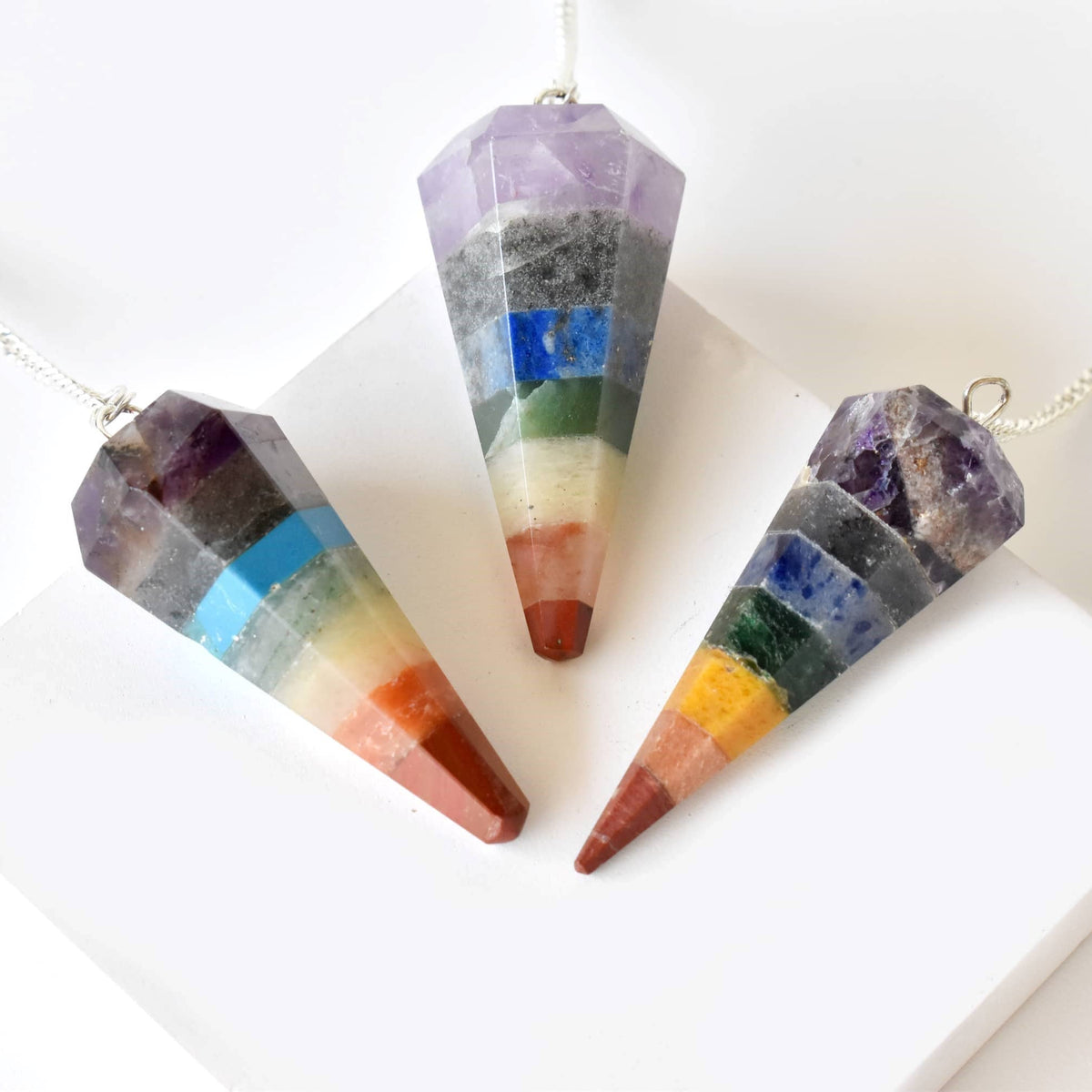 Dowsing Pendulum | Chakra Pendulum | Faceted Pendulums: Faceted - Candle Queen Candles