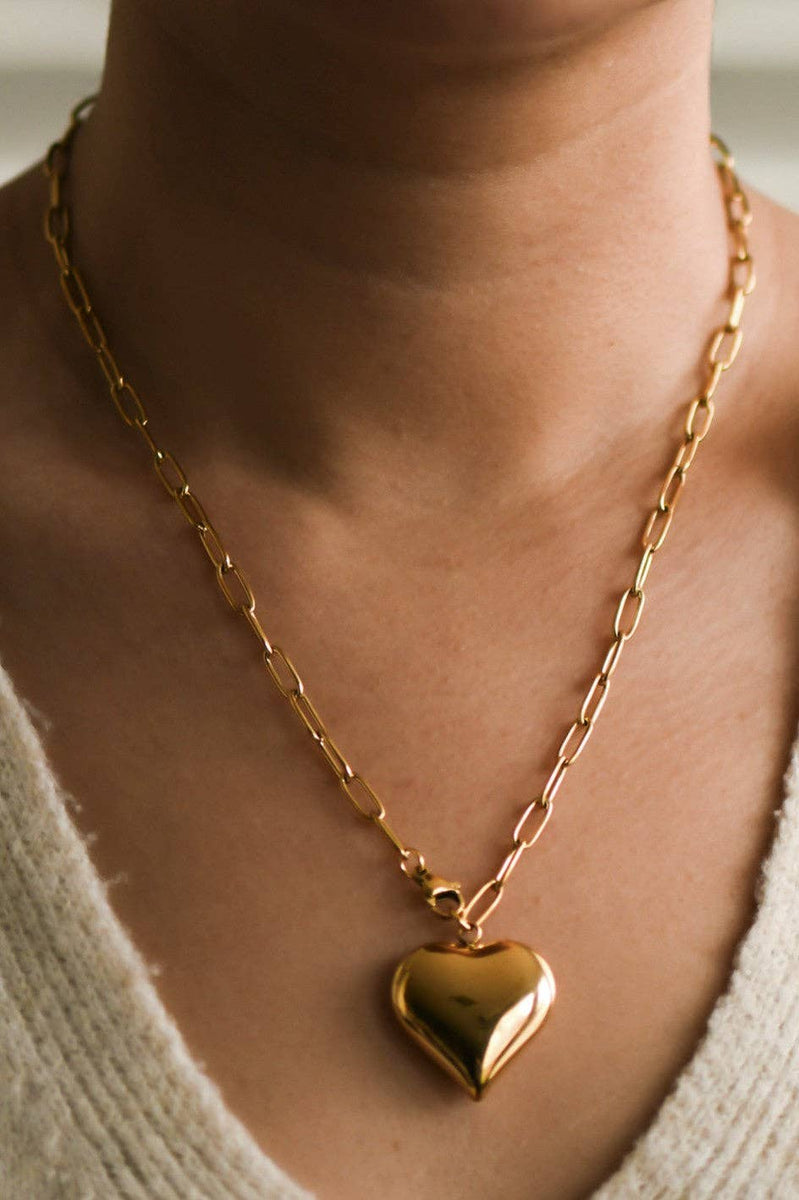 18K Gold Plated Waterproof Stainless Steel Chain Necklace