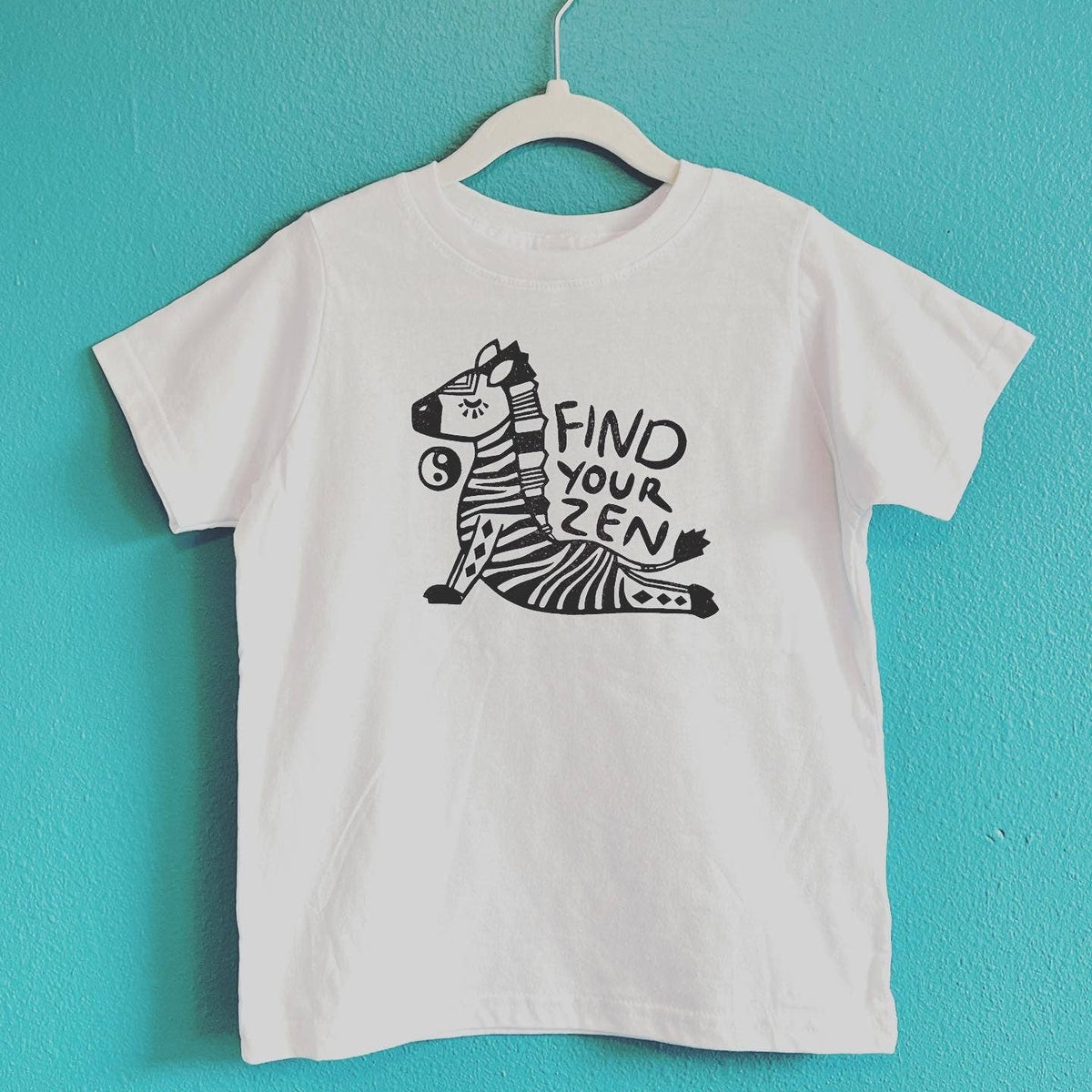Zen Zebra Kids Tee Shirt: 2T