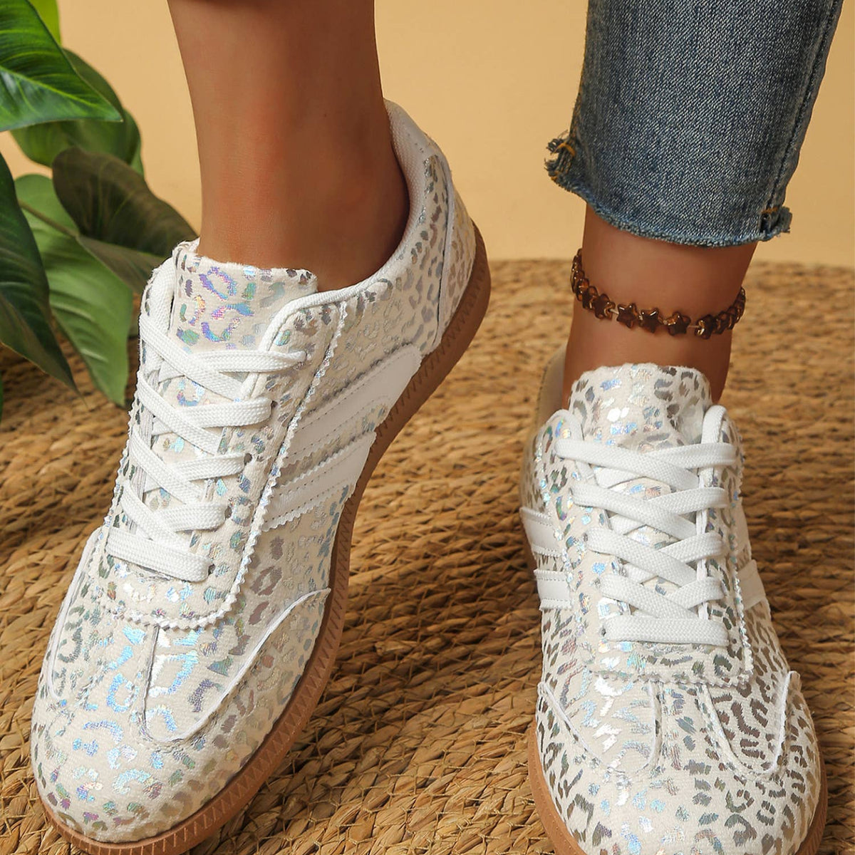 Shimmer Leopard Sneakers