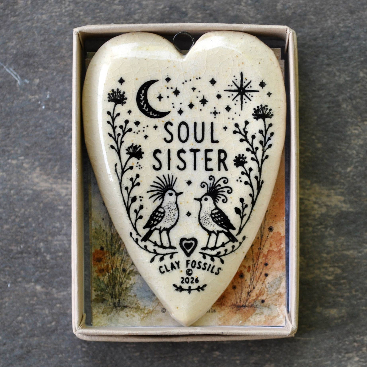 Soul Sister, handmade USA, year round keepsake, boxed gift