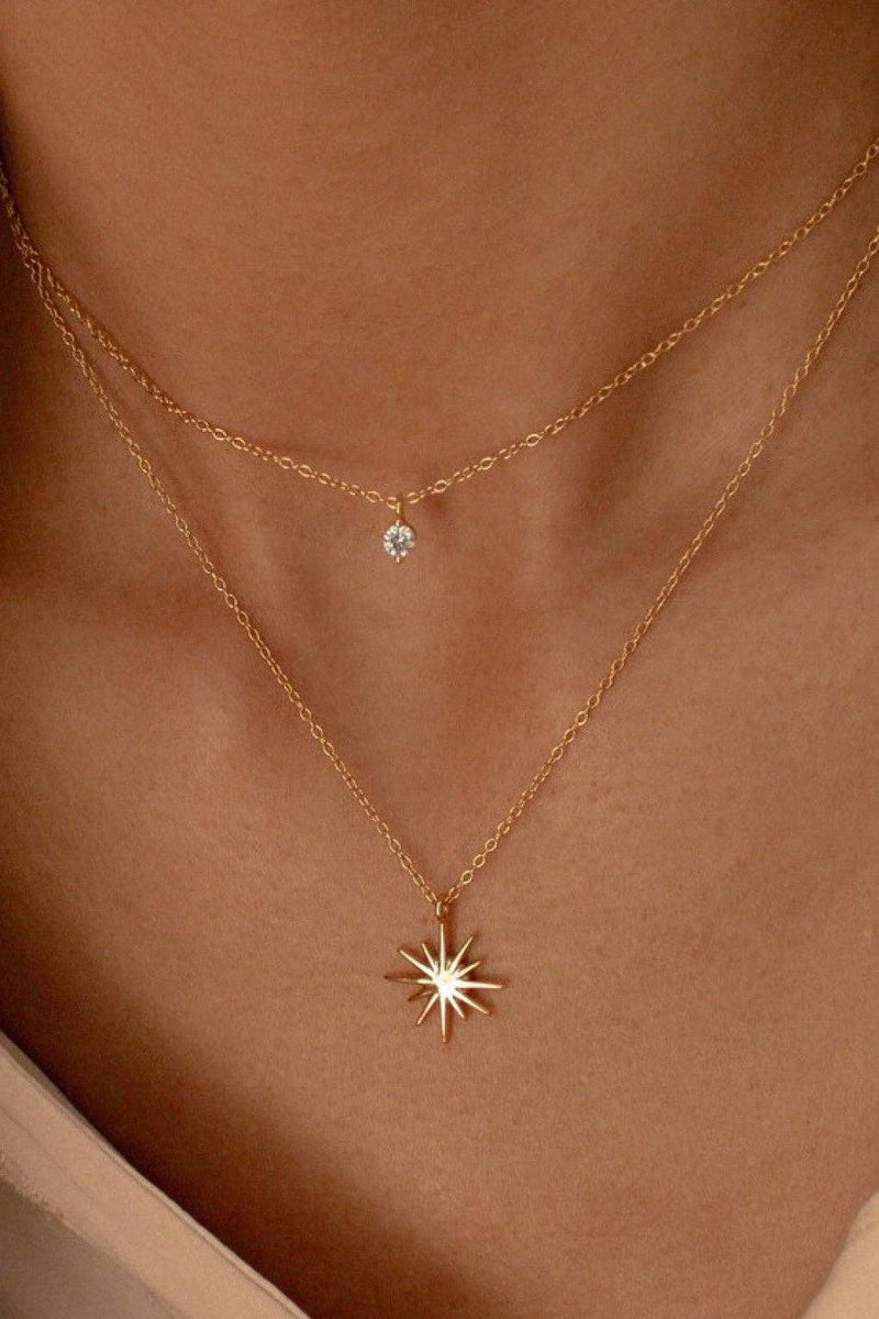 18K Gold Plated Waterproof Stainless Steel Chain Necklace