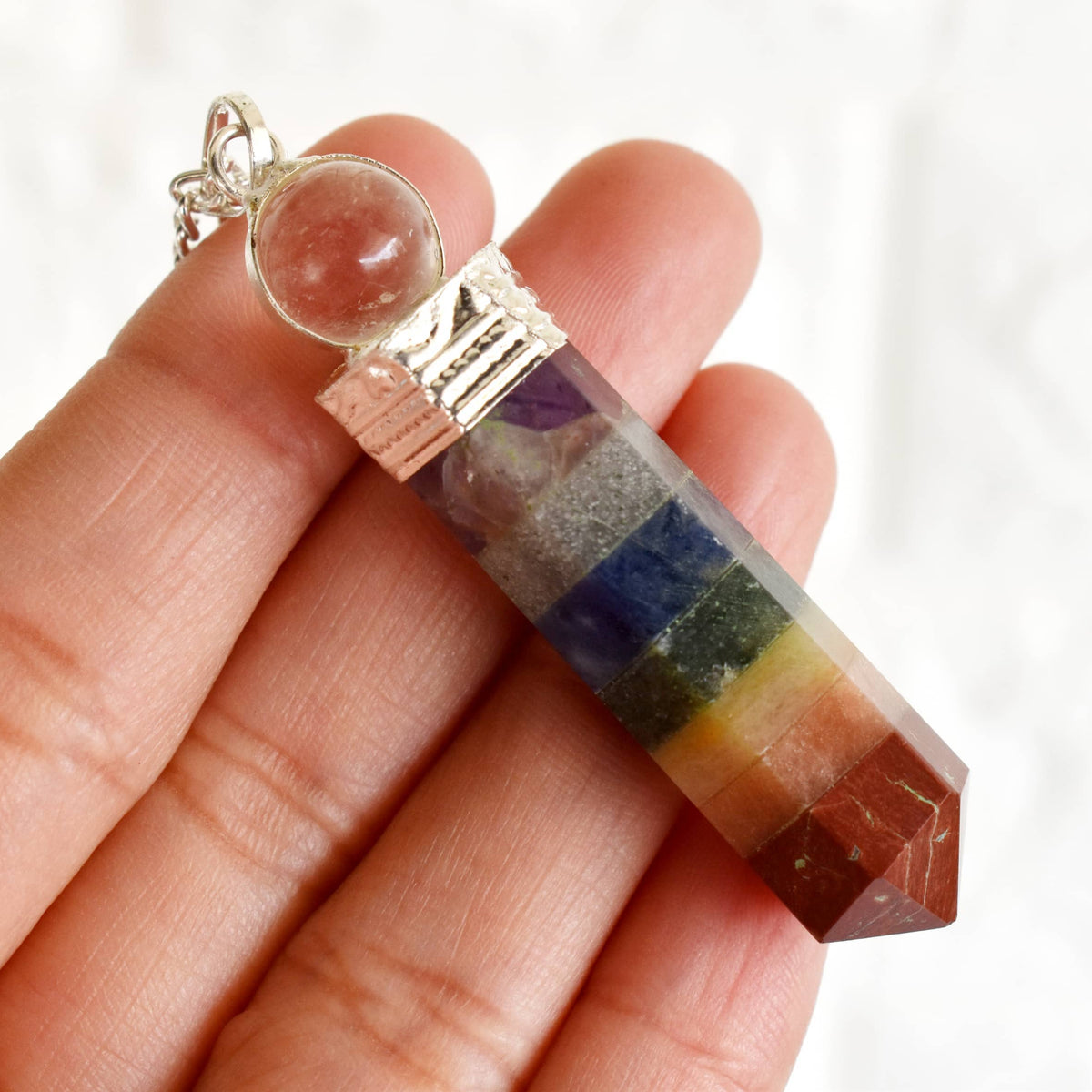 Dowsing Pendulum | Chakra Pendulum | Faceted Pendulums: Faceted - Candle Queen Candles
