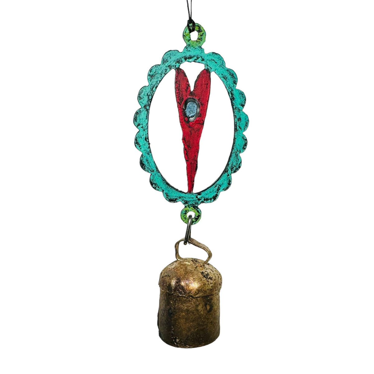 Heart wind chime Ornament cute gift garden