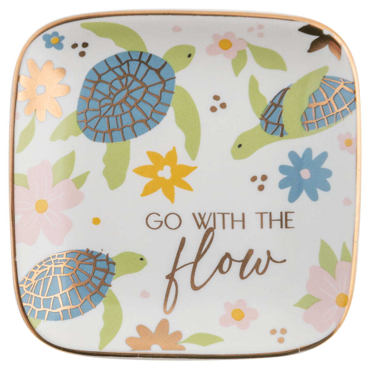 Flora Square Trinket Tray: Large / Sloth