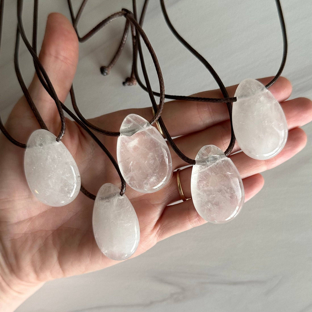 Quartz Polished Necklace (Crystals & Stones)