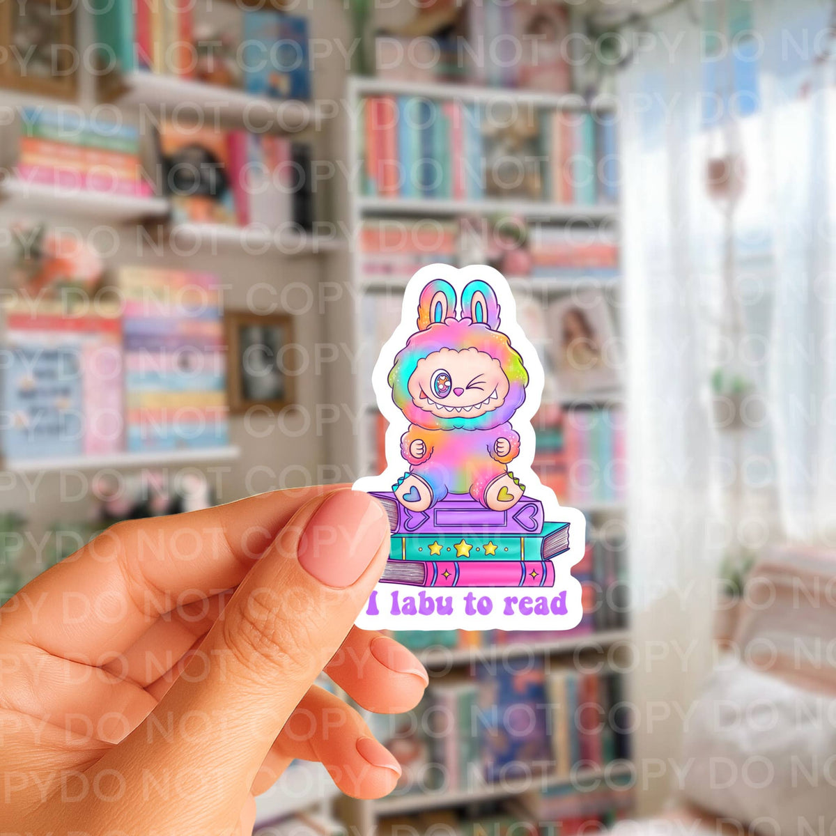 I Labu to Read Bookish Sticker