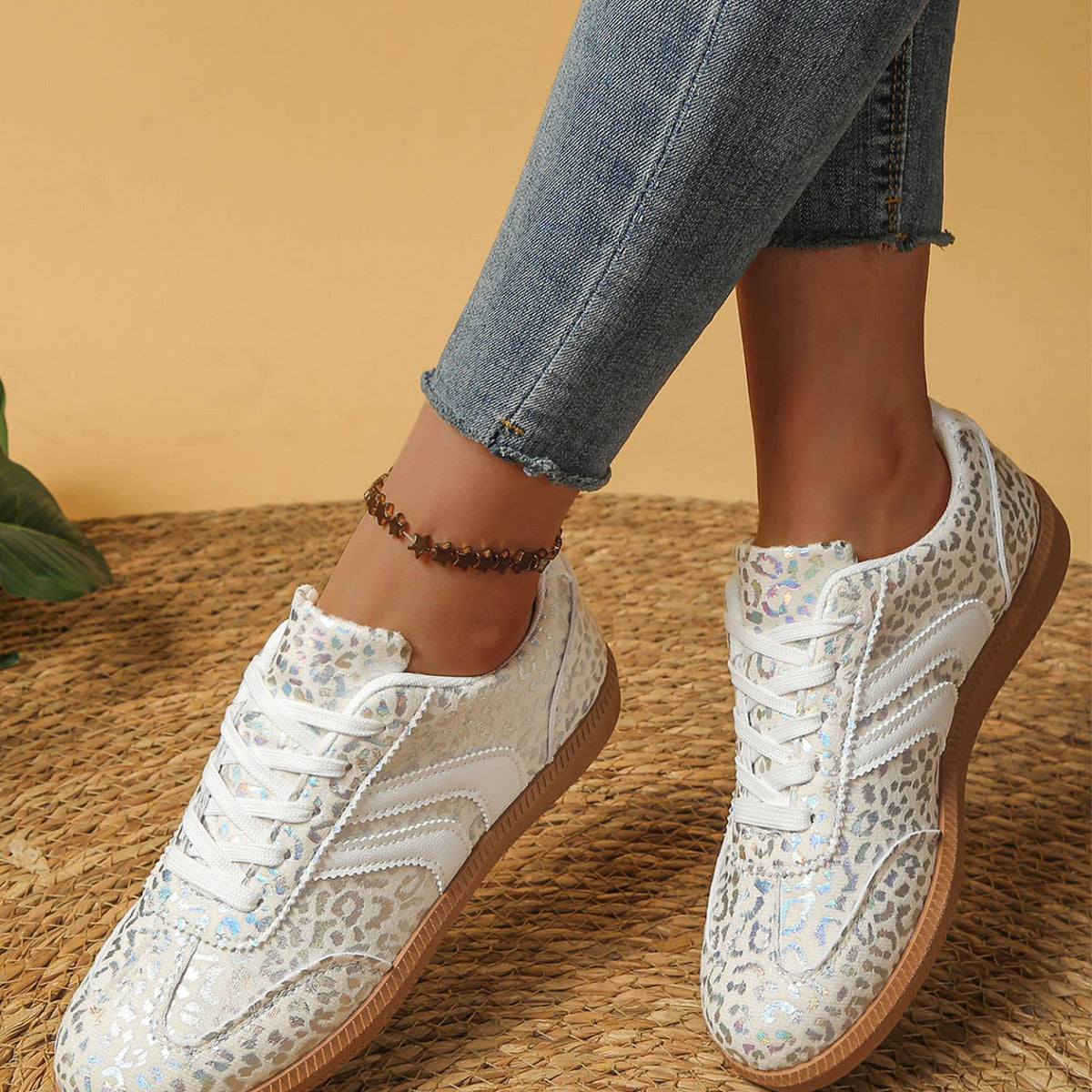 Shimmer Leopard Sneakers