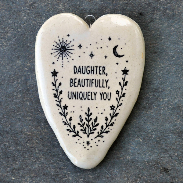 Daughter Beautifully Uniquely You, Heart Ornament