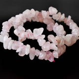 Healing Stone | Rose Quartz | Spiritual Gift | Chip Bracelet - Candle Queen Candles