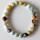 Healing Bracelet | Multi Amazonite | Gemstone Bracelet: 6mm - Candle Queen Candles