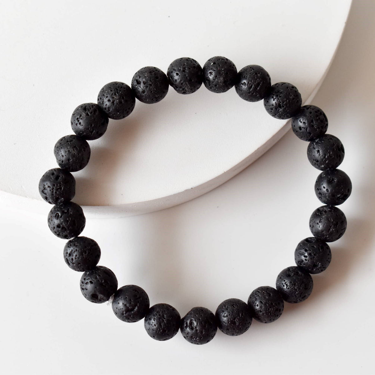 Crystal Bracelet | Lava Bracelet | Healing Gemstone Bracelet: 8mm