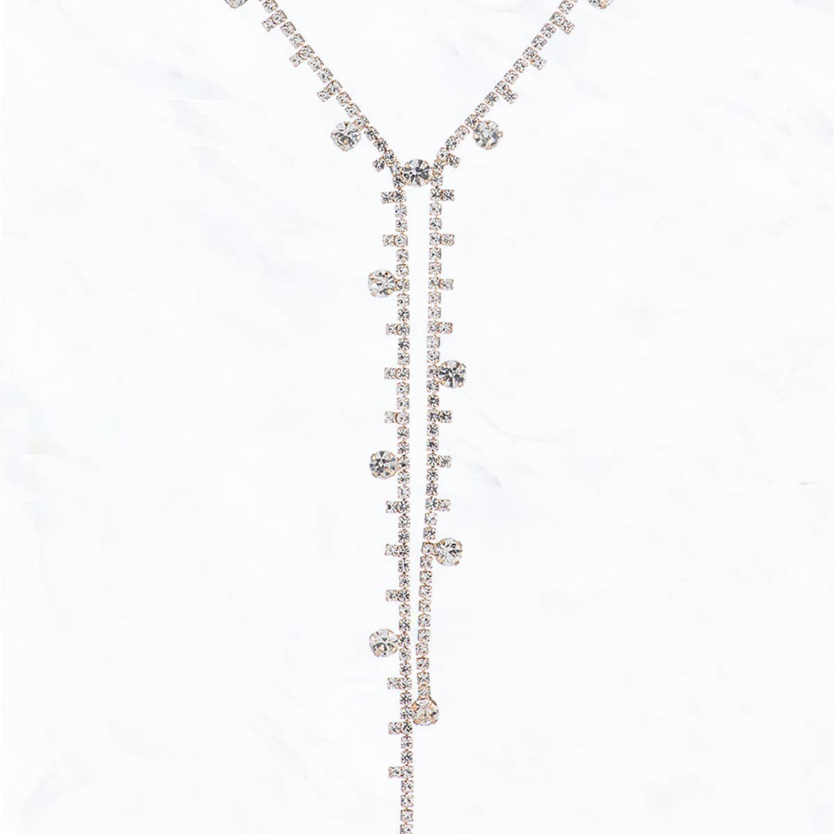 Rhinestones Vintage Lariat Y-Drop Necklace