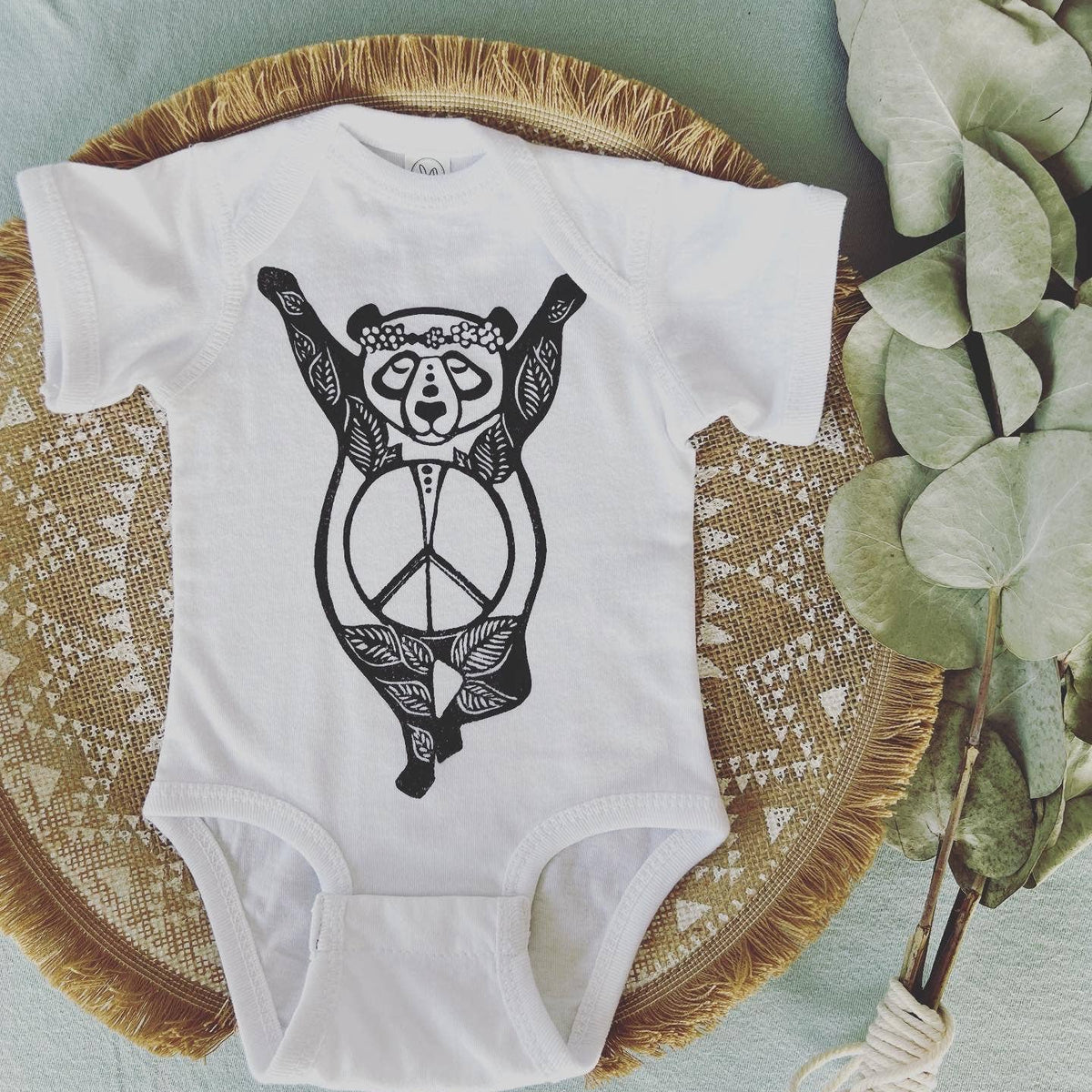 Inner Peace Panda Baby Onesie