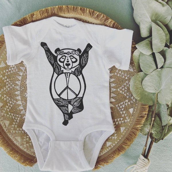 Inner Peace Panda Baby Onesie
