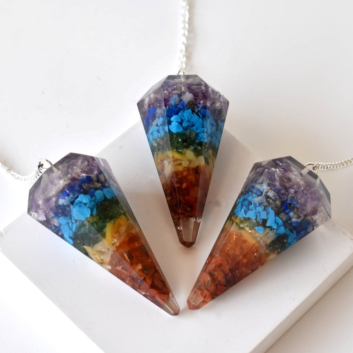 Dowsing Pendulum | Chakra Pendulum | Faceted Pendulums: Faceted - Candle Queen Candles
