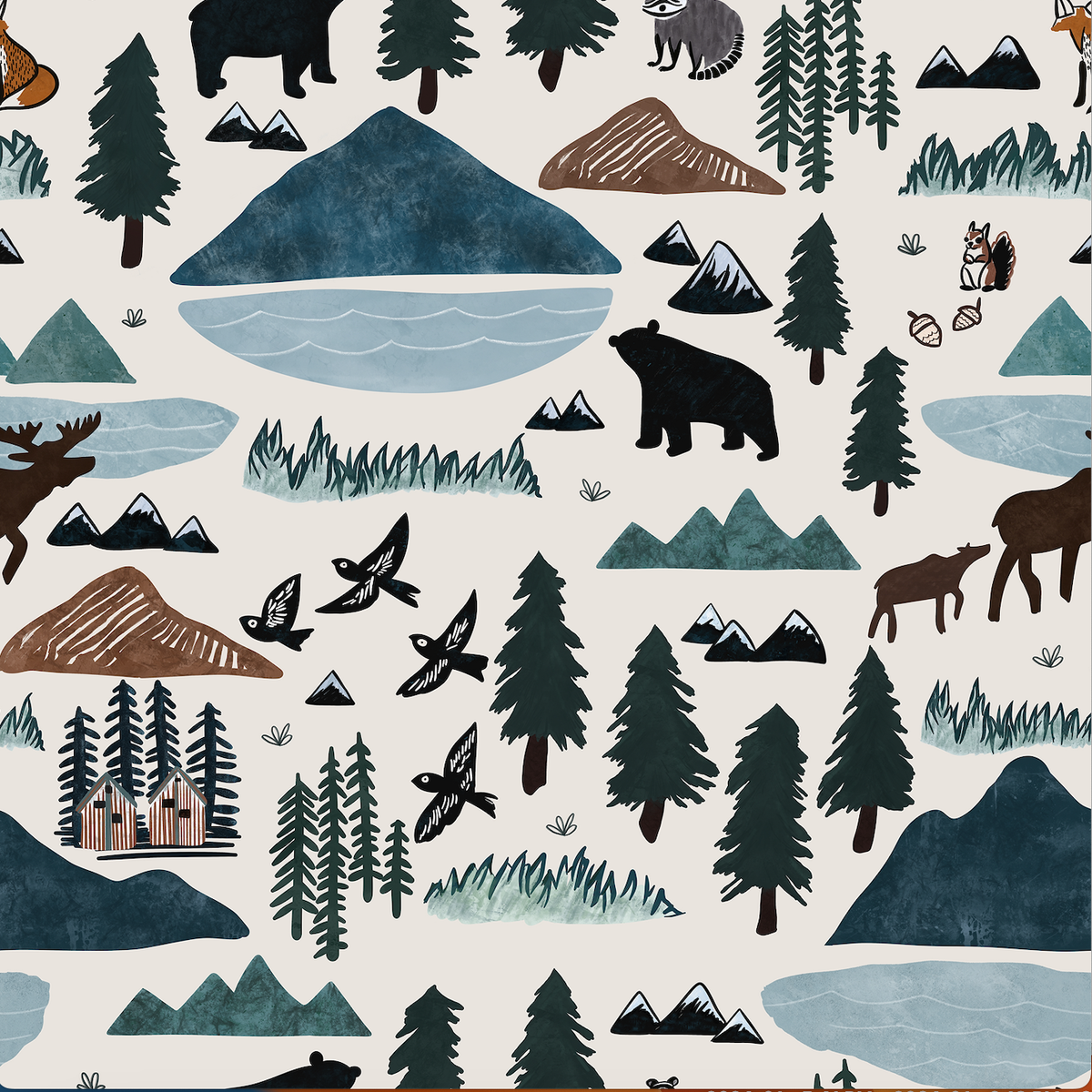 Kids Bamboo Pajamas - Into The Wild Mountain : 3