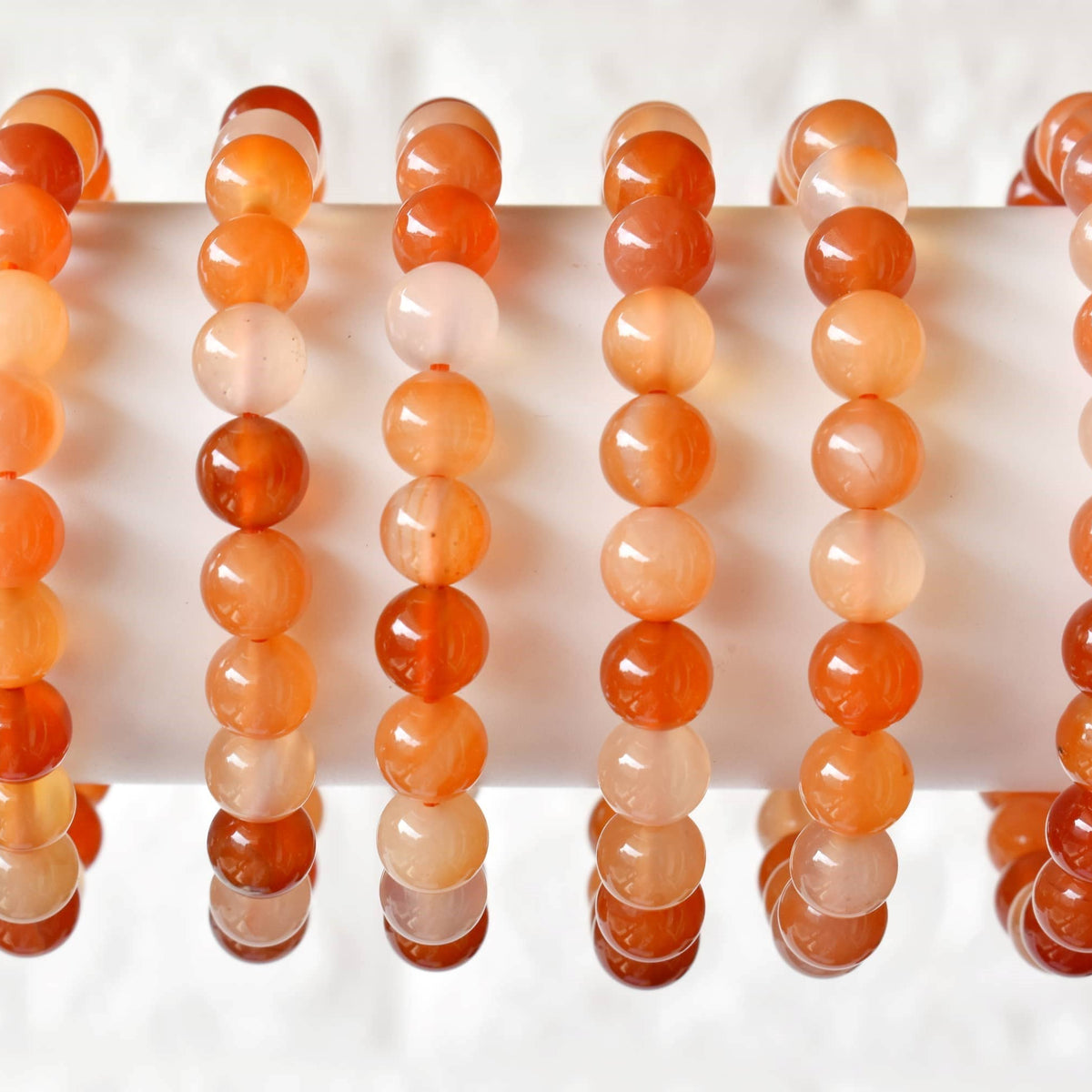 Healing Bracelet | Carnelian | Gemstone Bracelet: 6mm - Candle Queen Candles