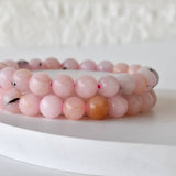 Healing Bracelet | Pink Opal | Gemstone Bracelet: 6mm - Candle Queen Candles