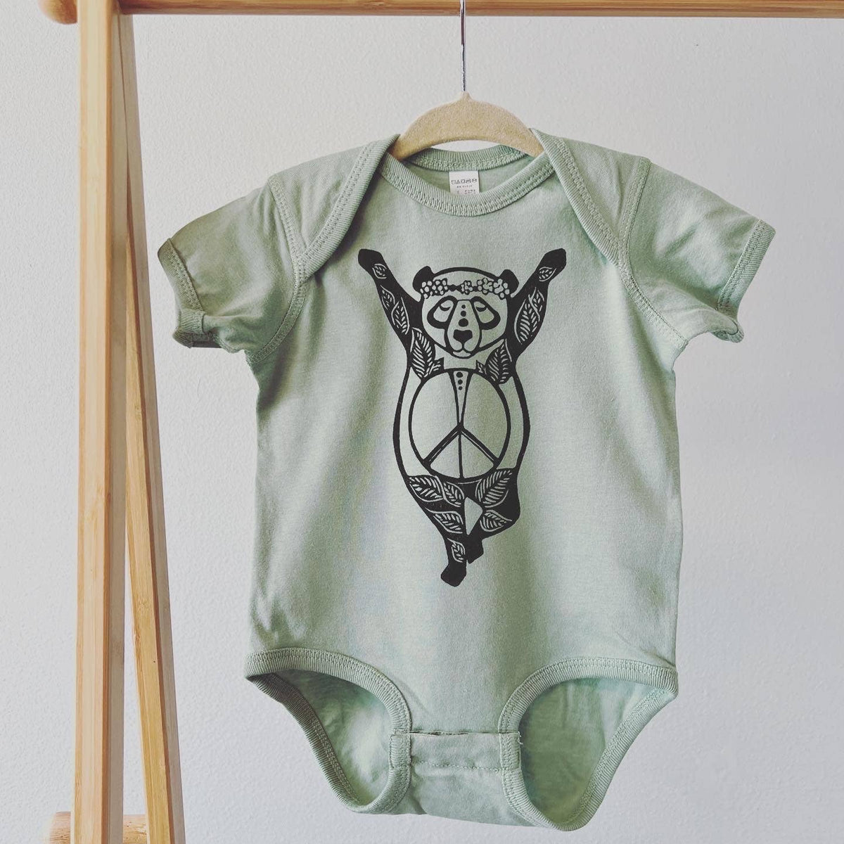 Inner Peace Panda Baby Onesie