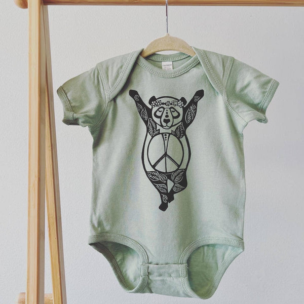 Inner Peace Panda Baby Onesie